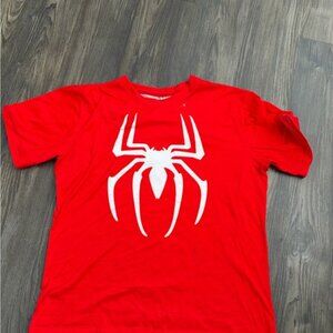 Spiderman Red and White Spider Logo Tee